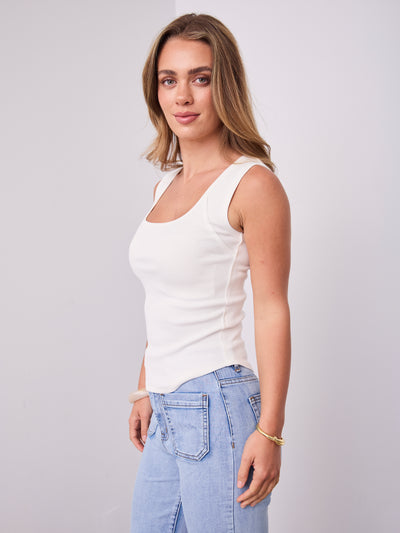 SATURDAY TANK TOP - WHITE
