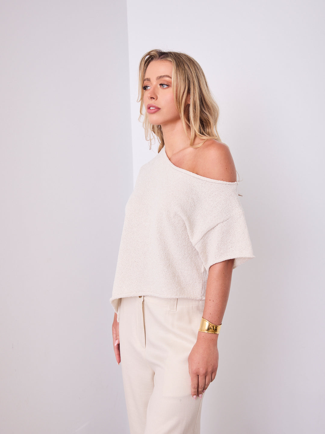 ANDY KNIT TOP - OATMEAL