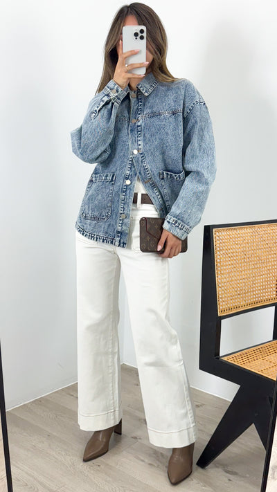 RAYS SHACKET - DENIM WASH