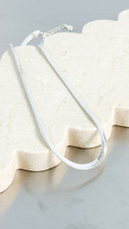 5MM SNAKE SILVER PLATED NECKLACE - SILVER