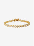 MONA 18K GOLD PLATED TENNIS BRACELET - GOLD