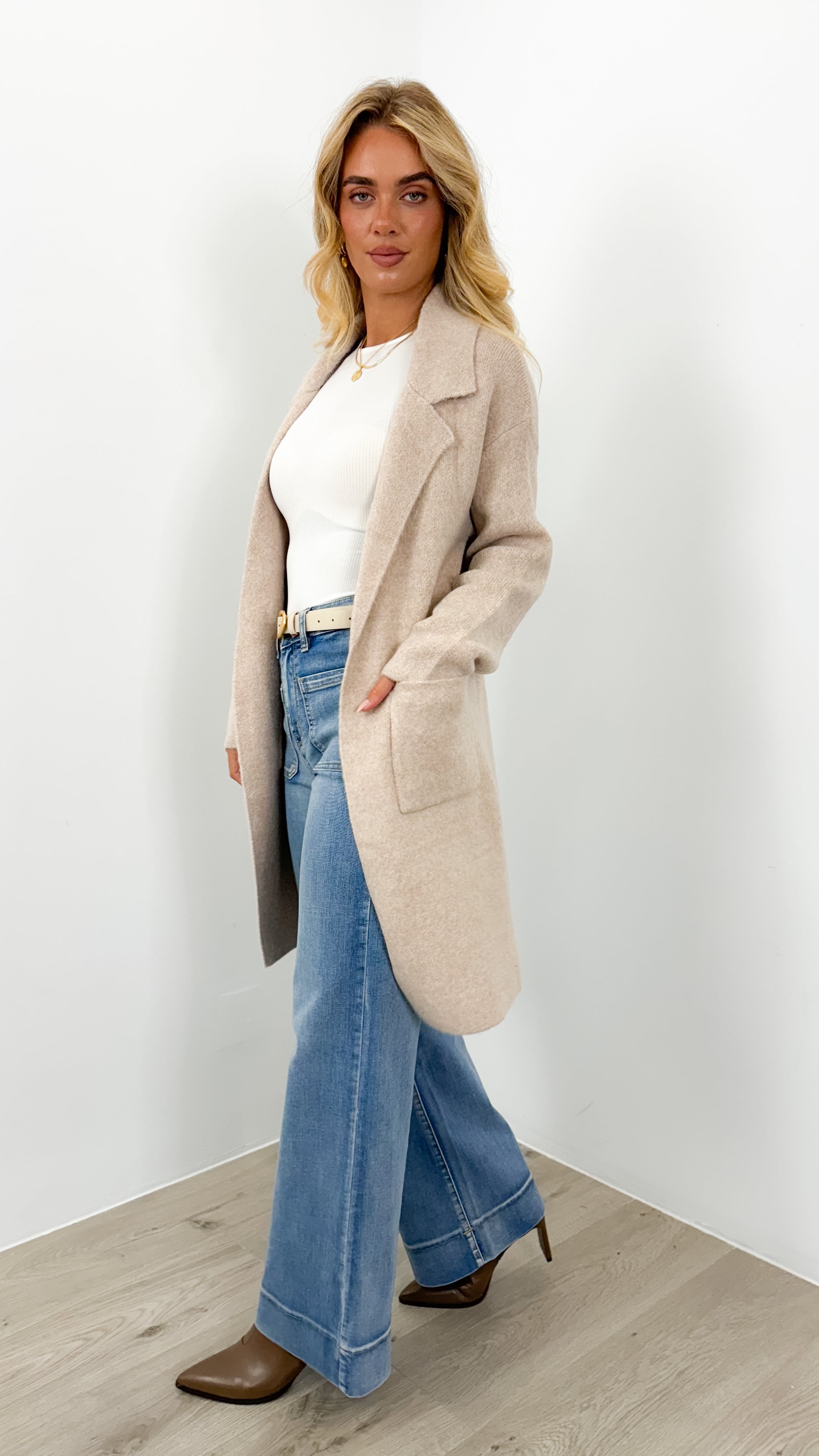 ZEETA COATIGAN -  LATTE