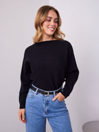 MONA KNIT  - BLACK