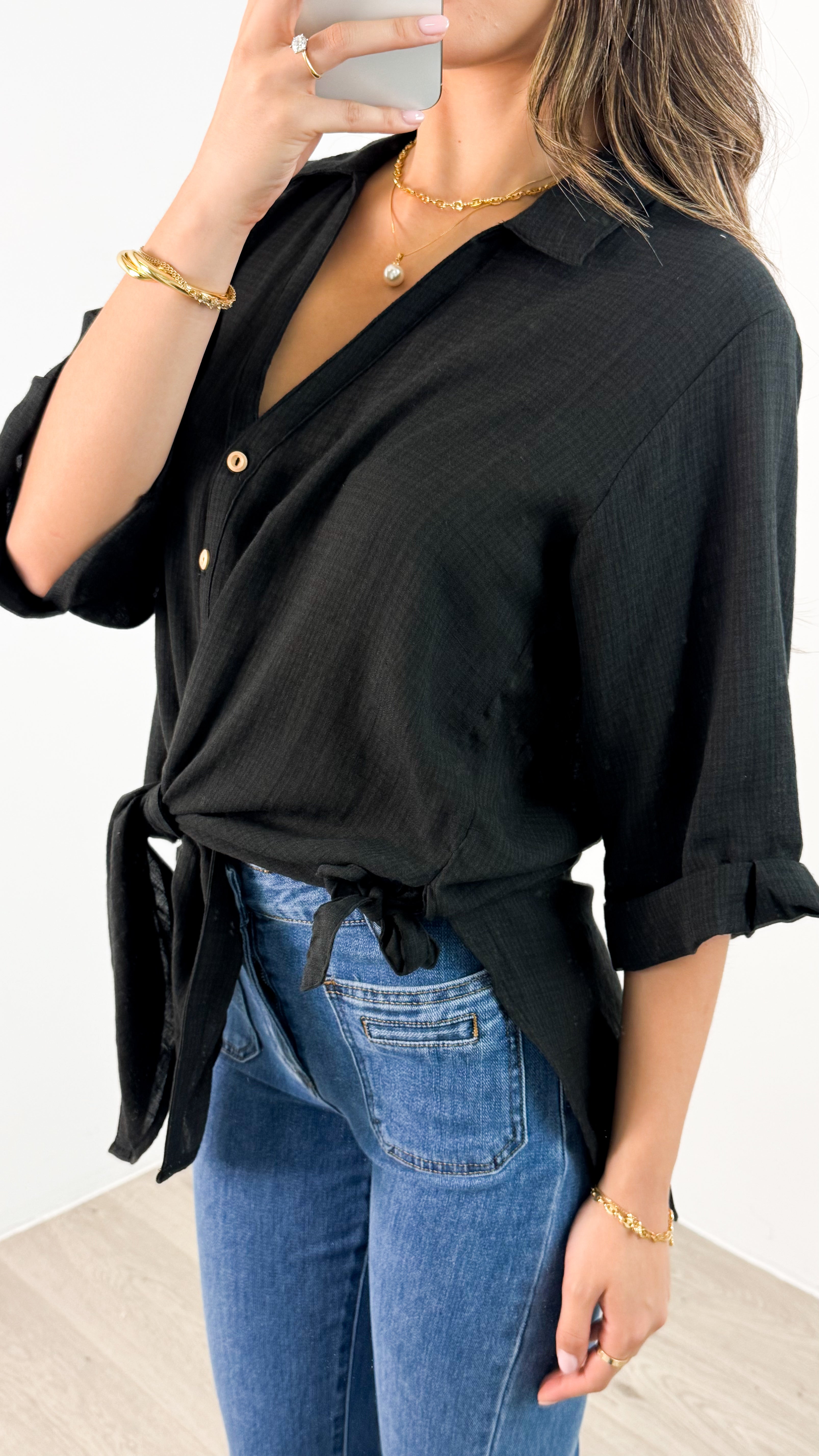 CASPER SHIRT - BLACK
