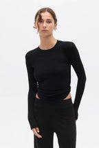 'BAYSE' KAELIN TOP - BLACK