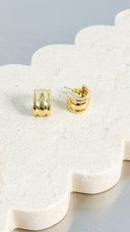 KAIA EVERYDAY 18K GOLD PLATED EARRINGS - GOLD