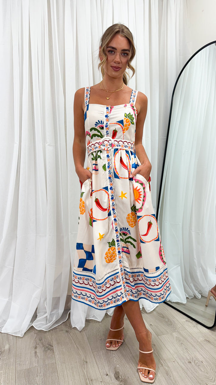 ALLORA DRESS - BEIGE