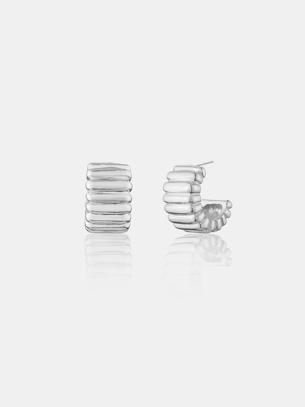 INDIRA STERLING SLIVER PLATED EARRINGS - SILVER