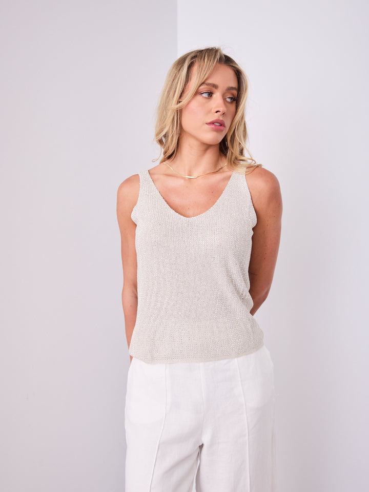LOPEZ TOP - SILVER