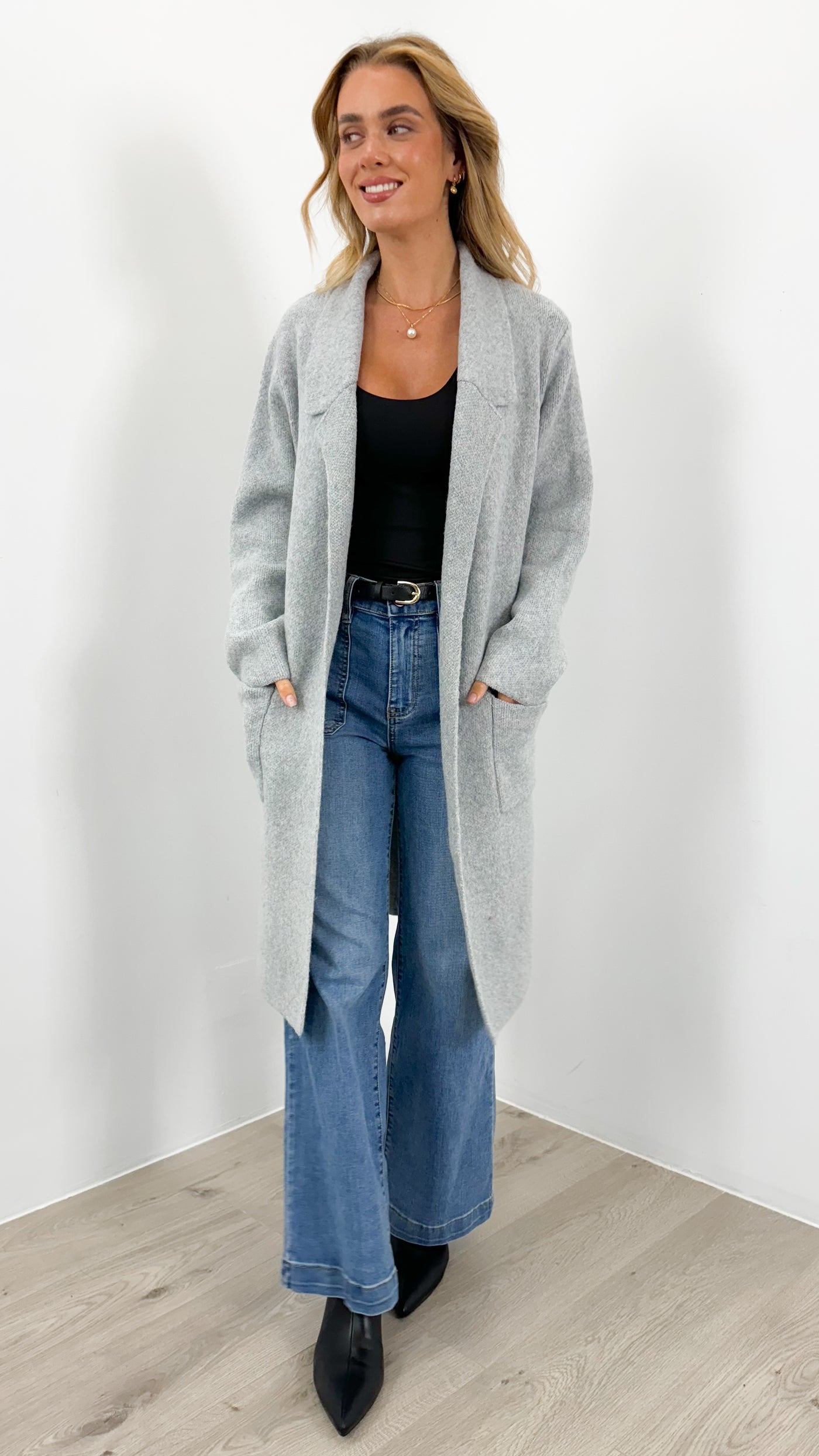 ALBA COATIGAN - GREY