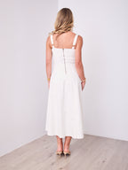 EVE DENIM DRESS - WHITE