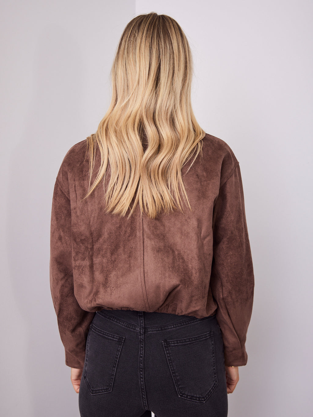 TULLY BOMBER JACKET - CHOCOLATE