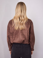 TULLY BOMBER JACKET - CHOCOLATE
