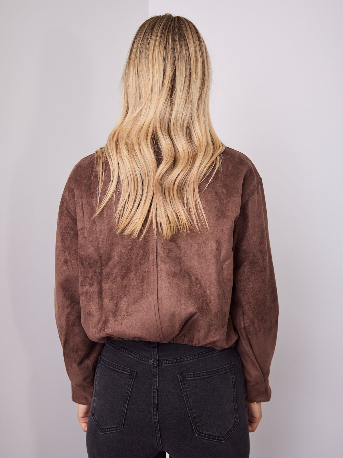 TULLY BOMBER JACKET - CHOCOLATE