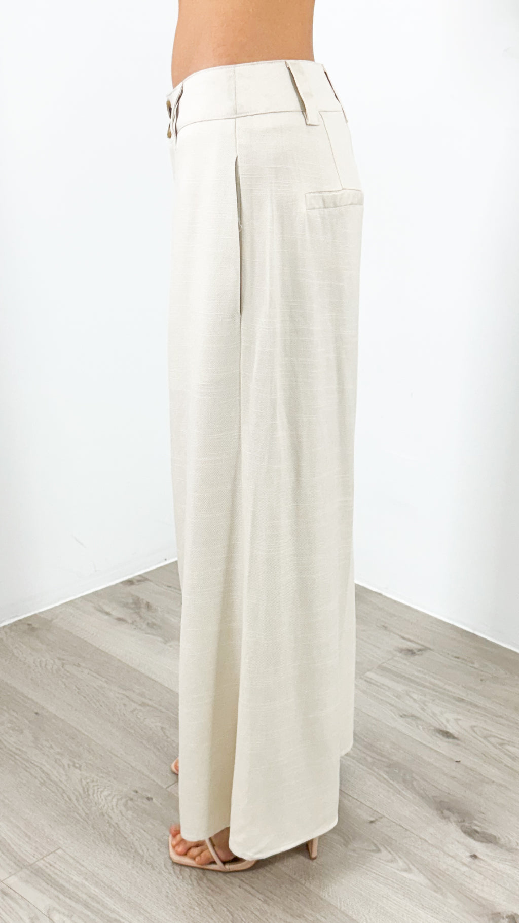 PALMER LINEN PANT - BEIGE