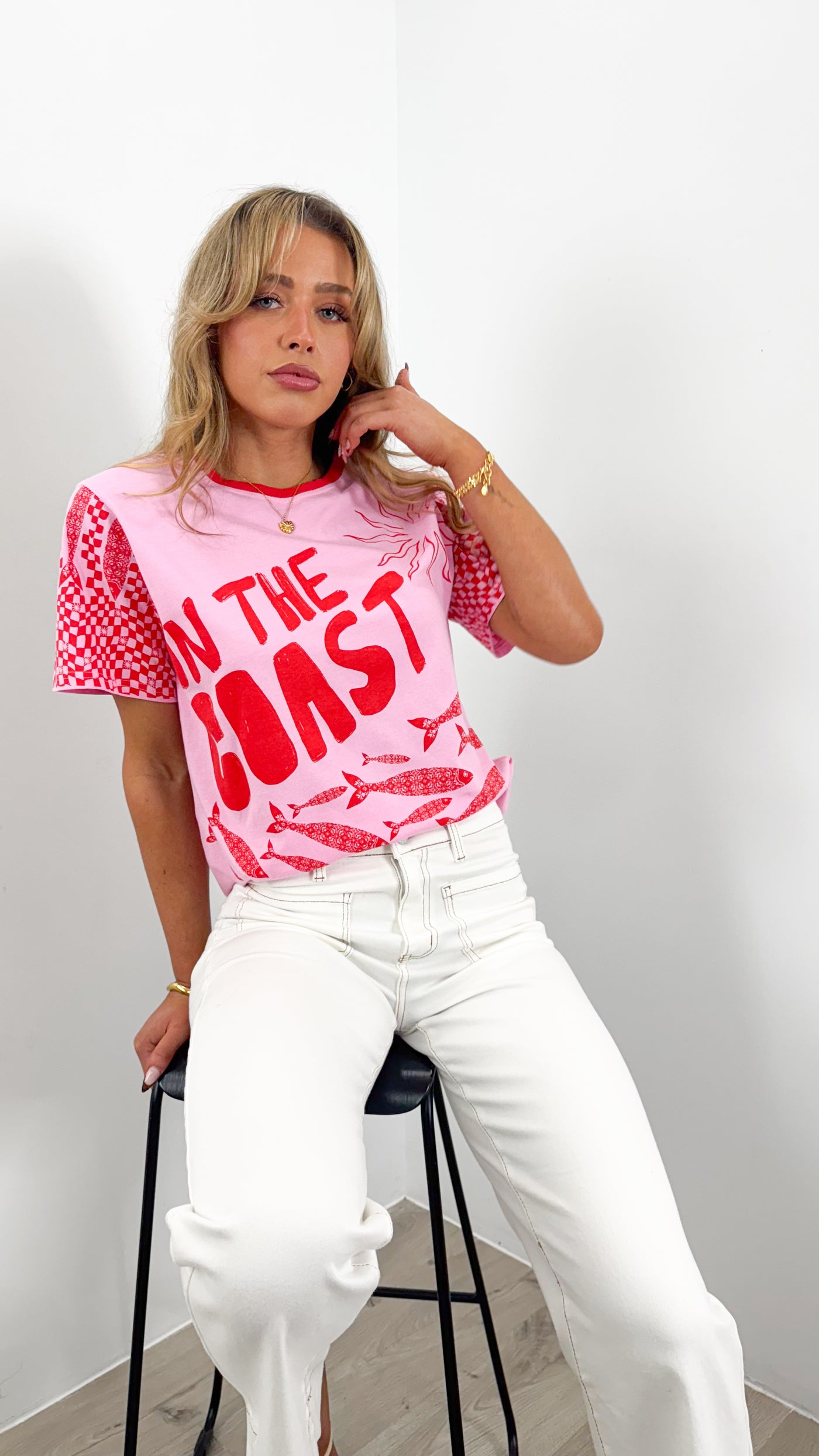 ON THE COAST TEE - PINK