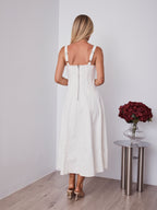 EVE DENIM DRESS - WHITE