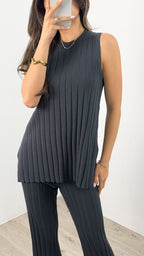 HYATT KNIT SET - CHARCOAL