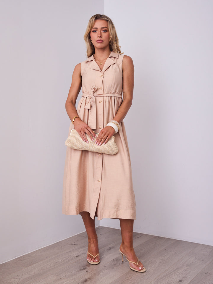 SORELLE DRESS - BEIGE