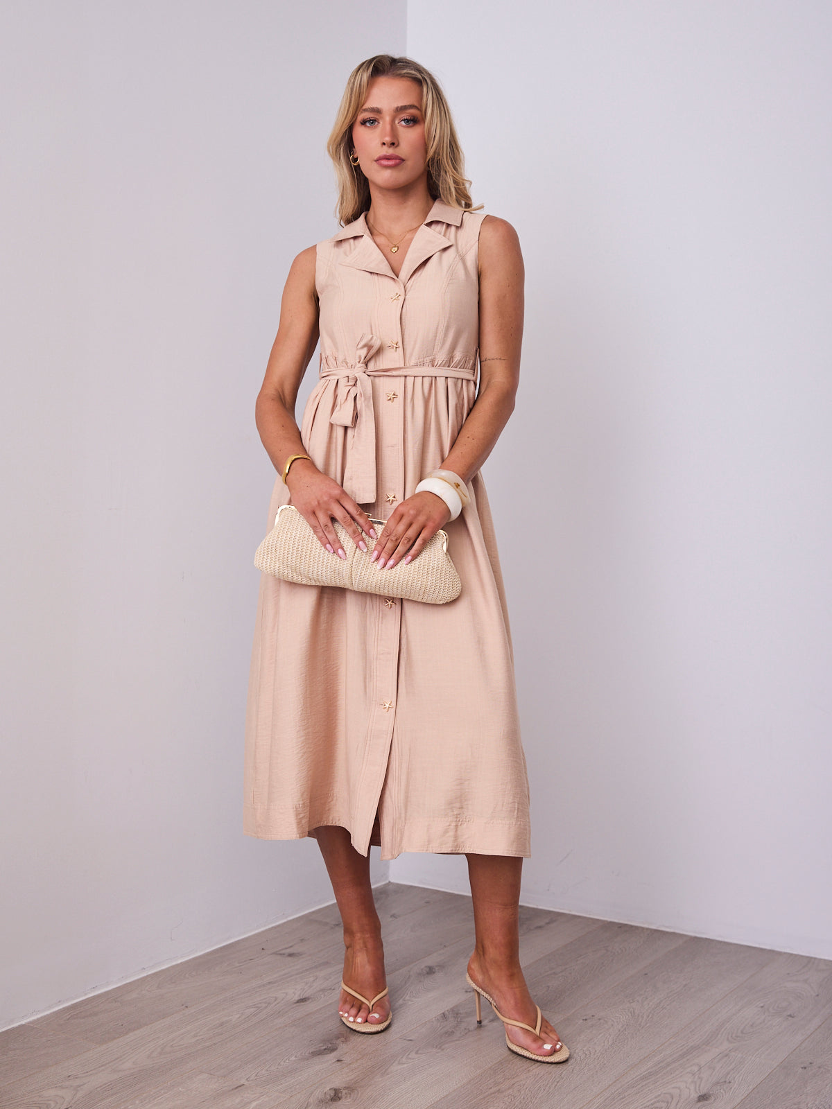 SORELLE DRESS - BEIGE