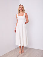 EVE DENIM DRESS - WHITE