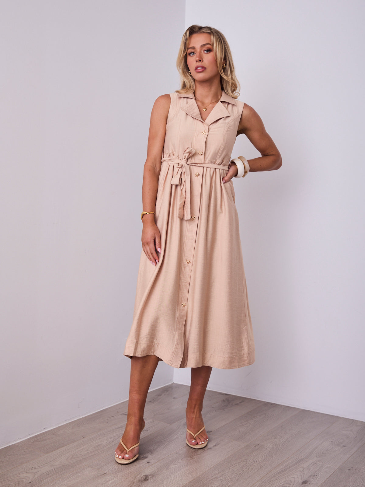 SORELLE DRESS - BEIGE