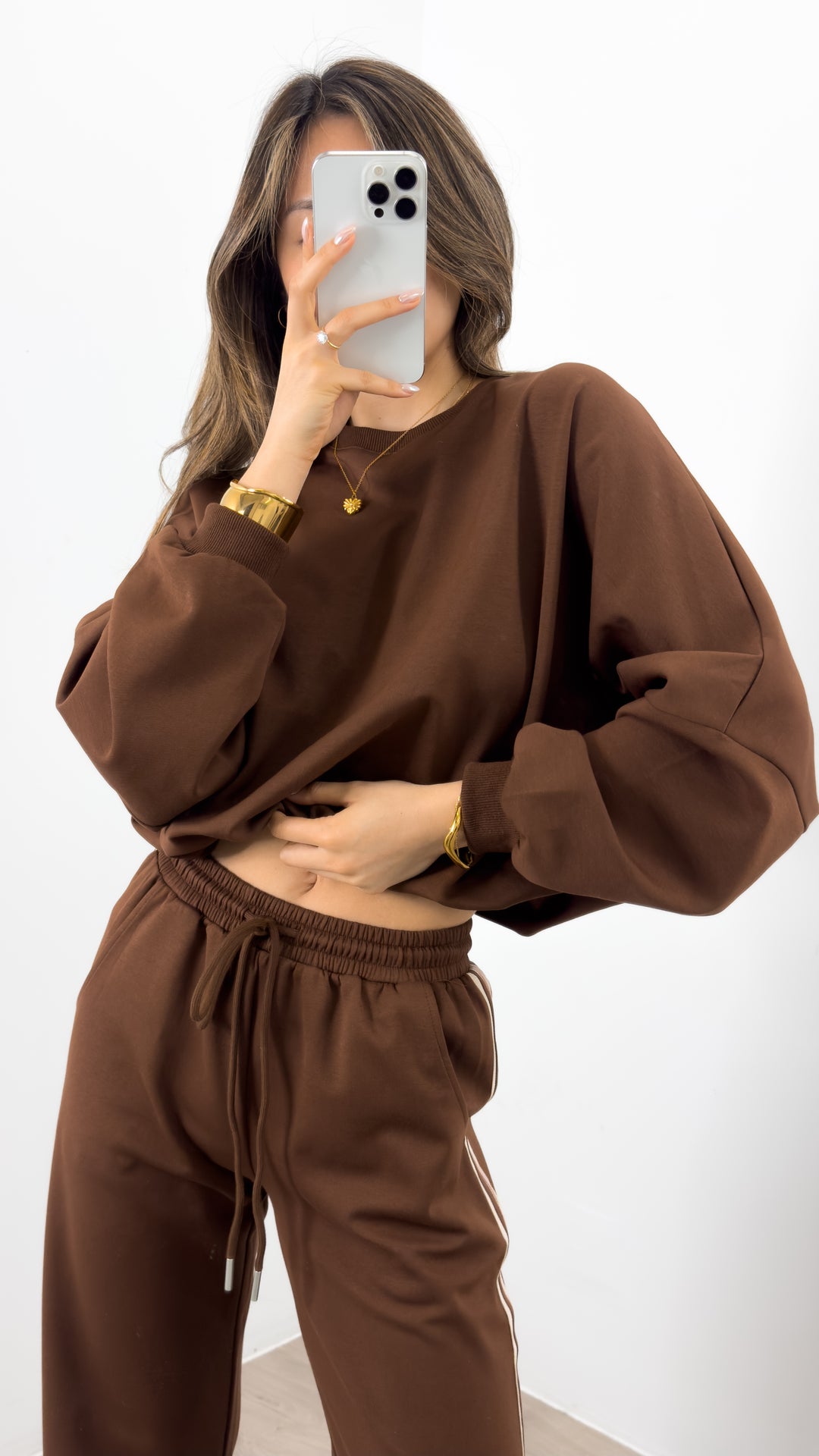 DANTE SWEAT TOP - CHOCOLATE