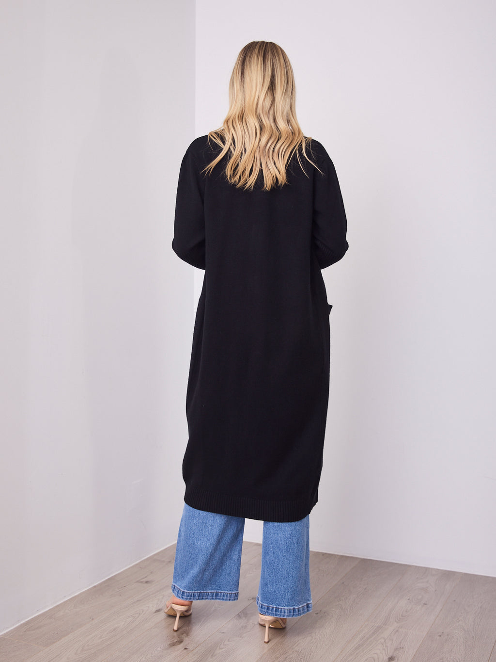 MAXWELL LONG CARDI - BLACK