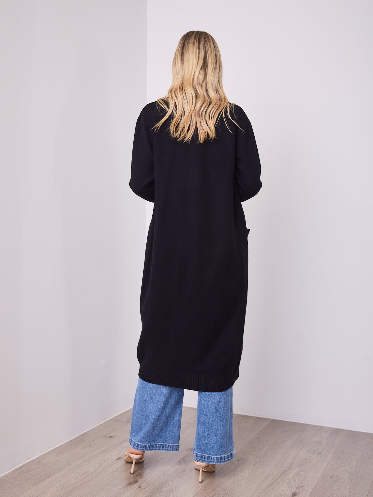 MAXWELL LONG CARDI - BLACK