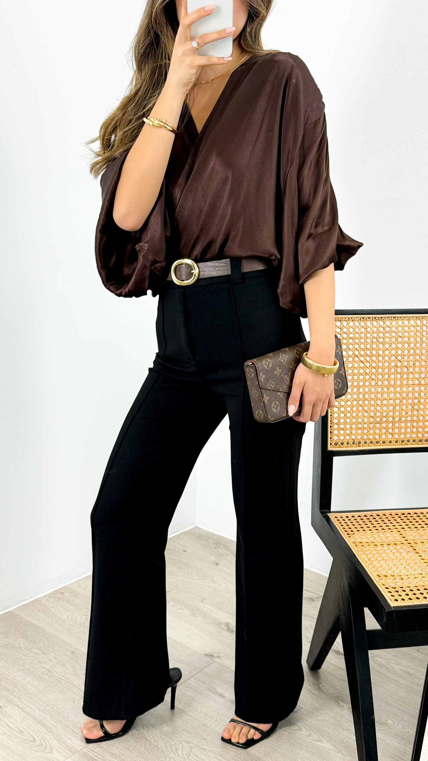 ROBIN BLOUSE - CHOCOLATE