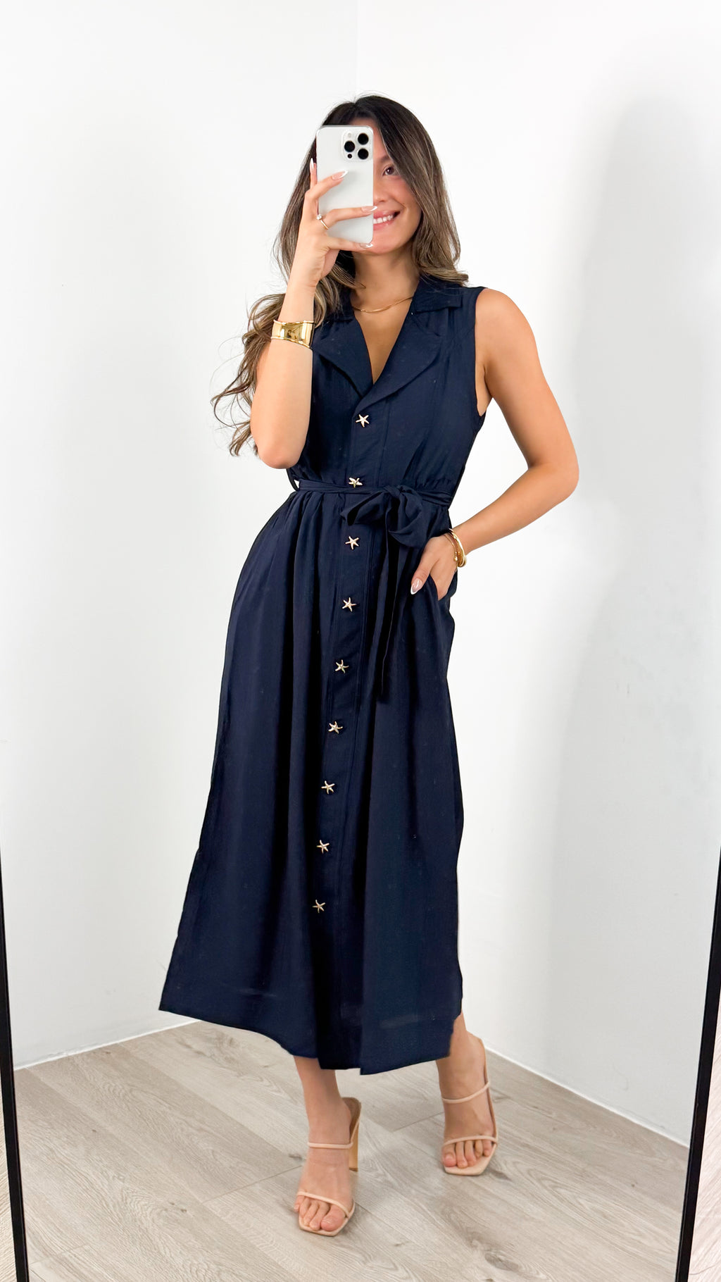 SORELLE DRESS - NAVY