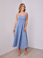EVE DENIM DRESS - DENIM