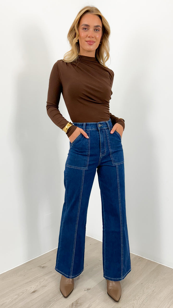 COLEMAN TOP - CHOCOLATE