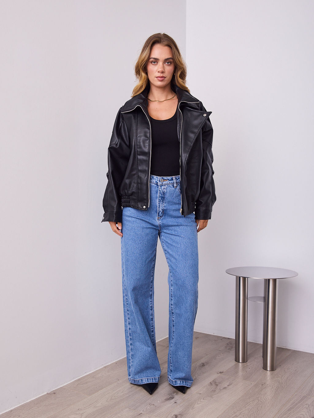 AXEL PU JACKET - BLACK