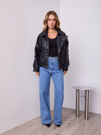 AXEL PU JACKET - BLACK