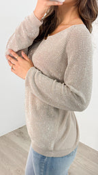 WHITNEY TOP - SILVER