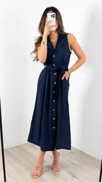 SORELLE DRESS - NAVY