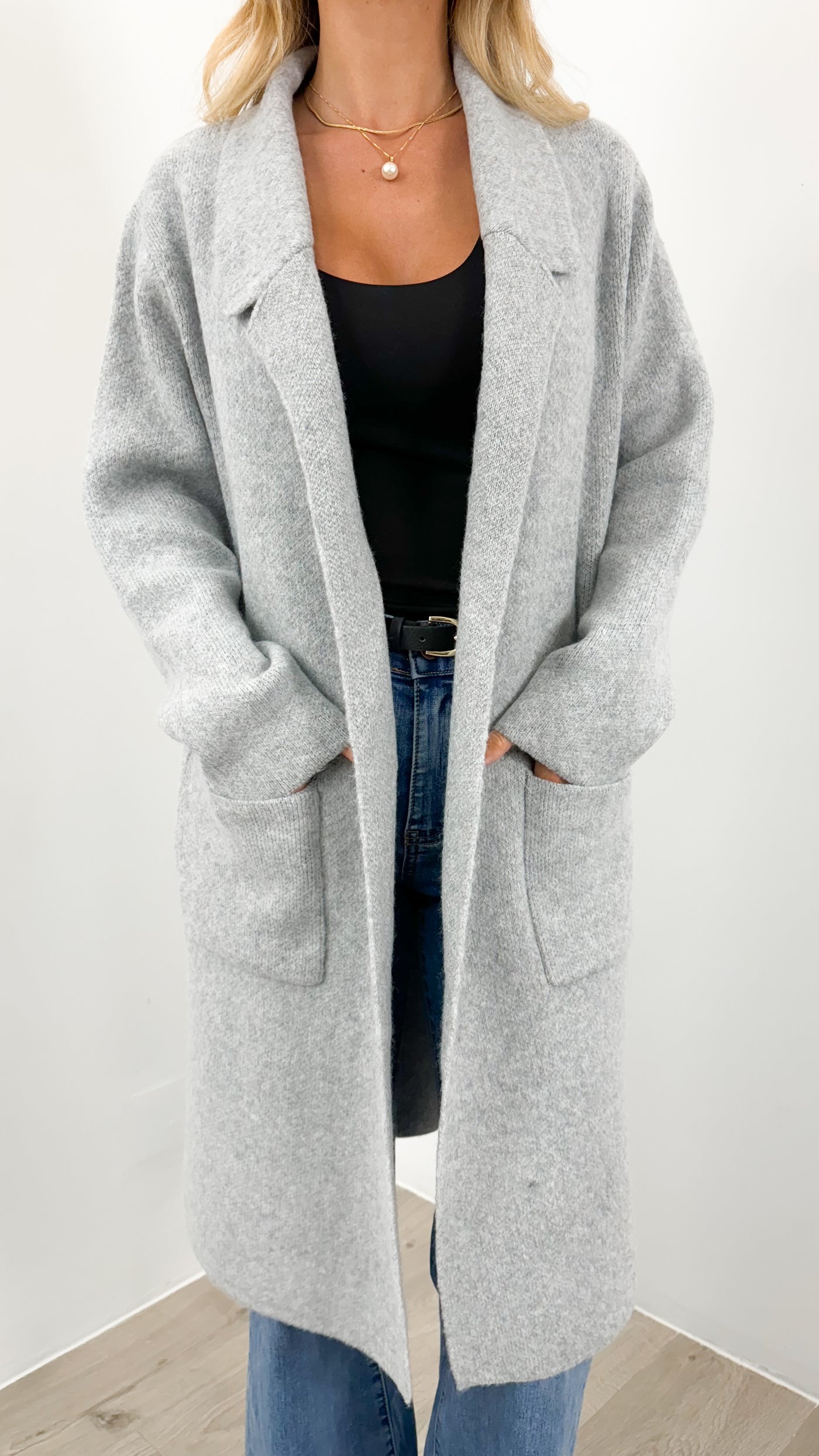 ALBA COATIGAN - GREY