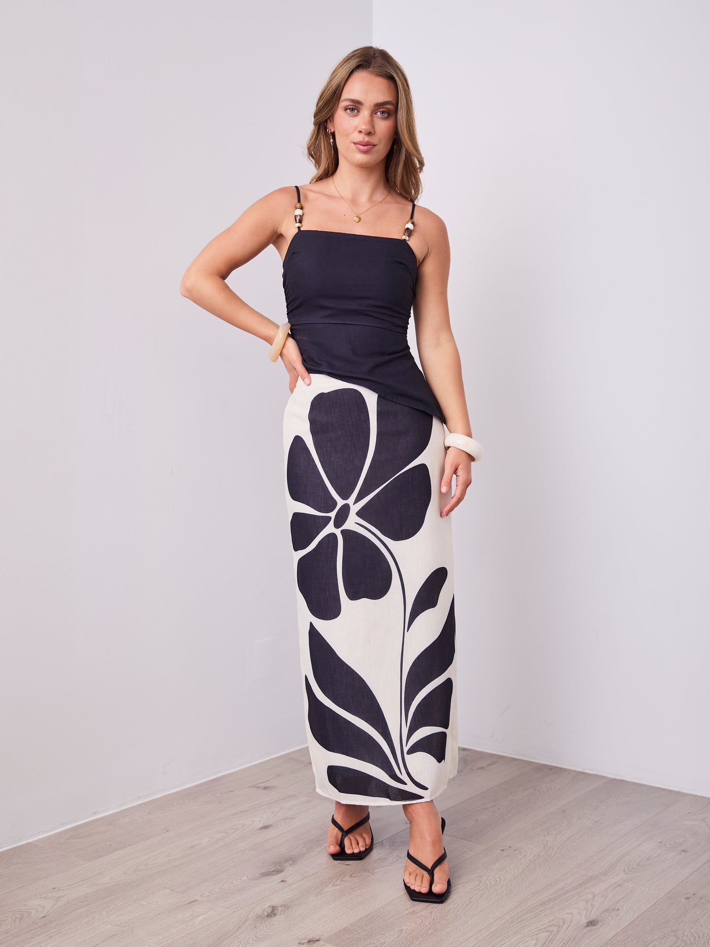 KOKO MAXI SKIRT - CREAM