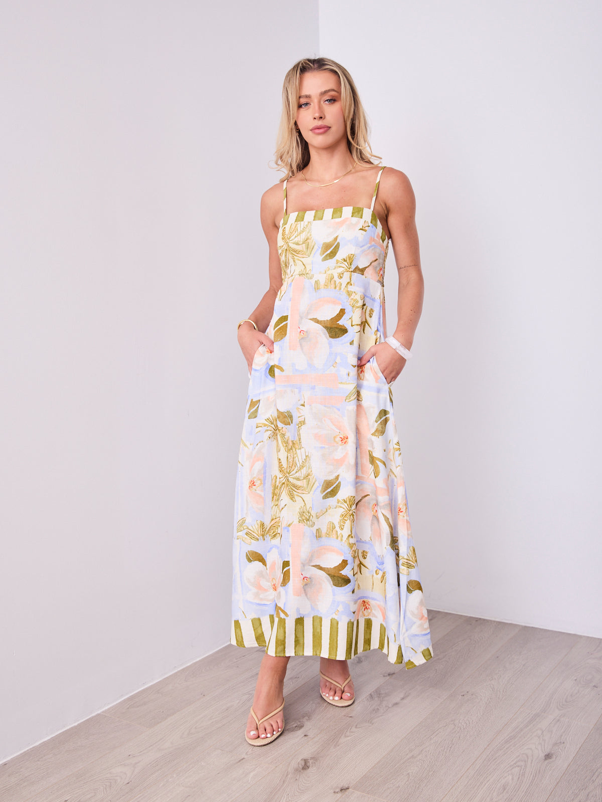 CEFALU MAXI DRESS - MULTI