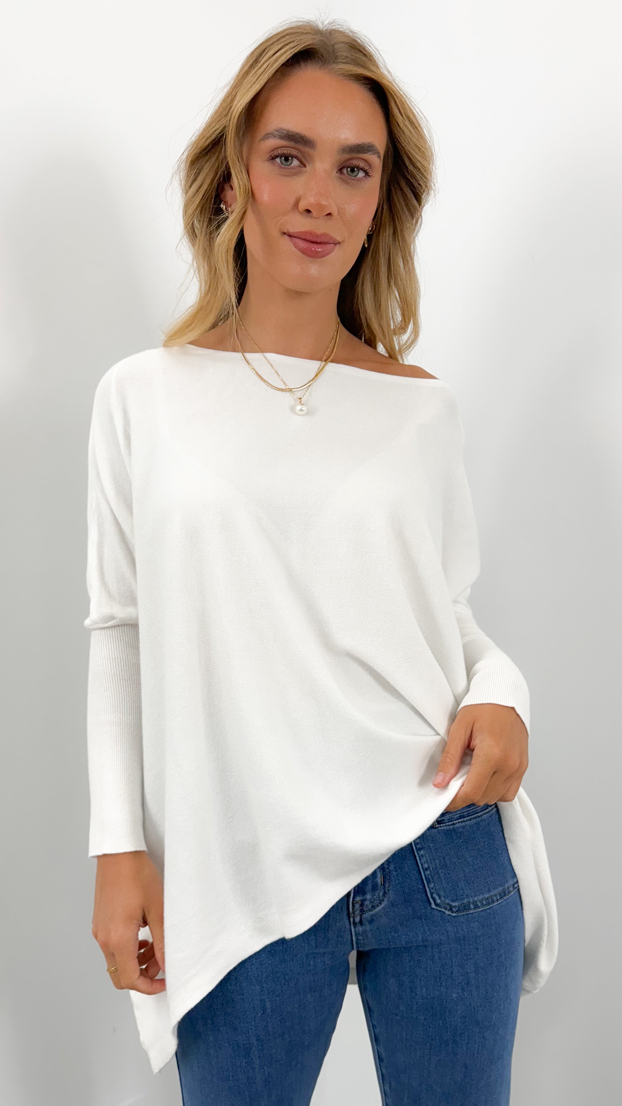 TESSA KNIT - WHITE