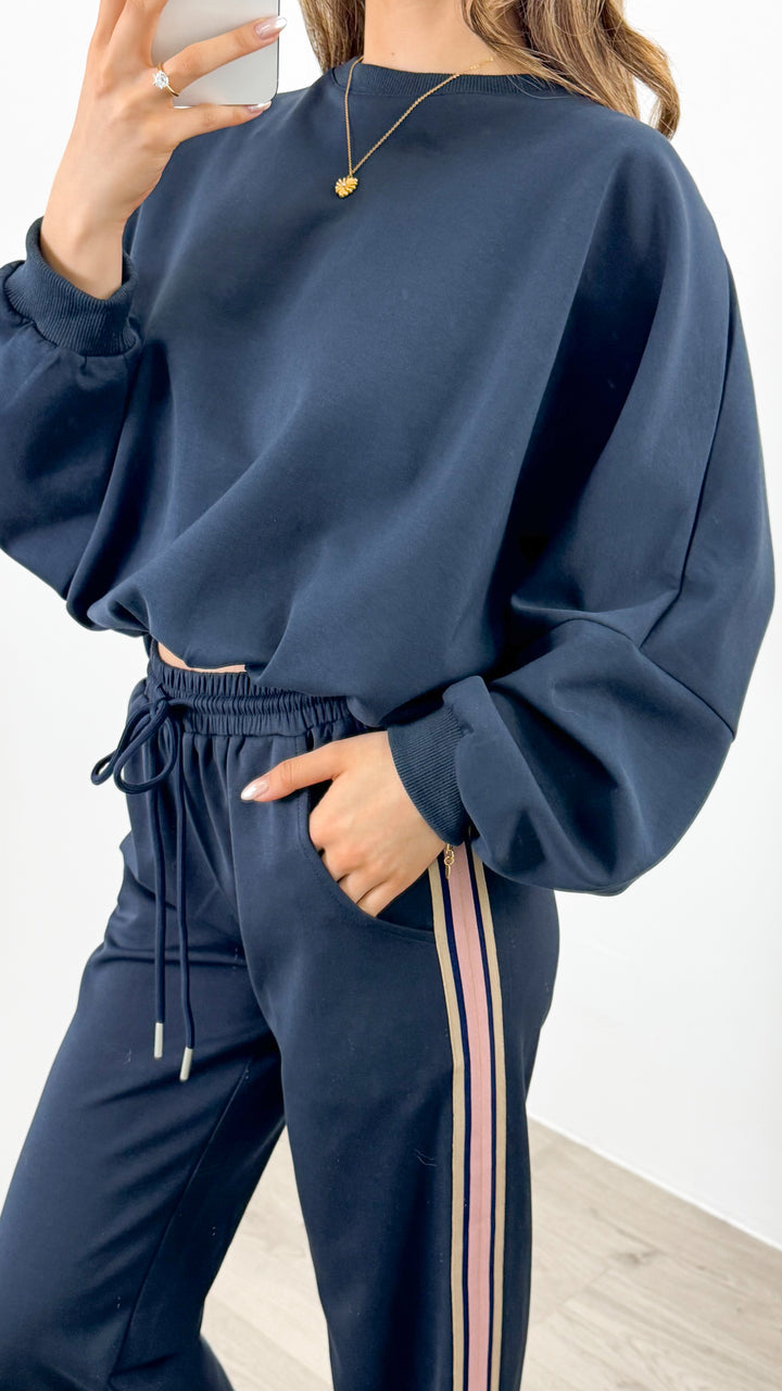 DANTE SWEAT TOP - NAVY