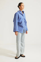 JOHNNY SHIRT - BLUE STRIPE