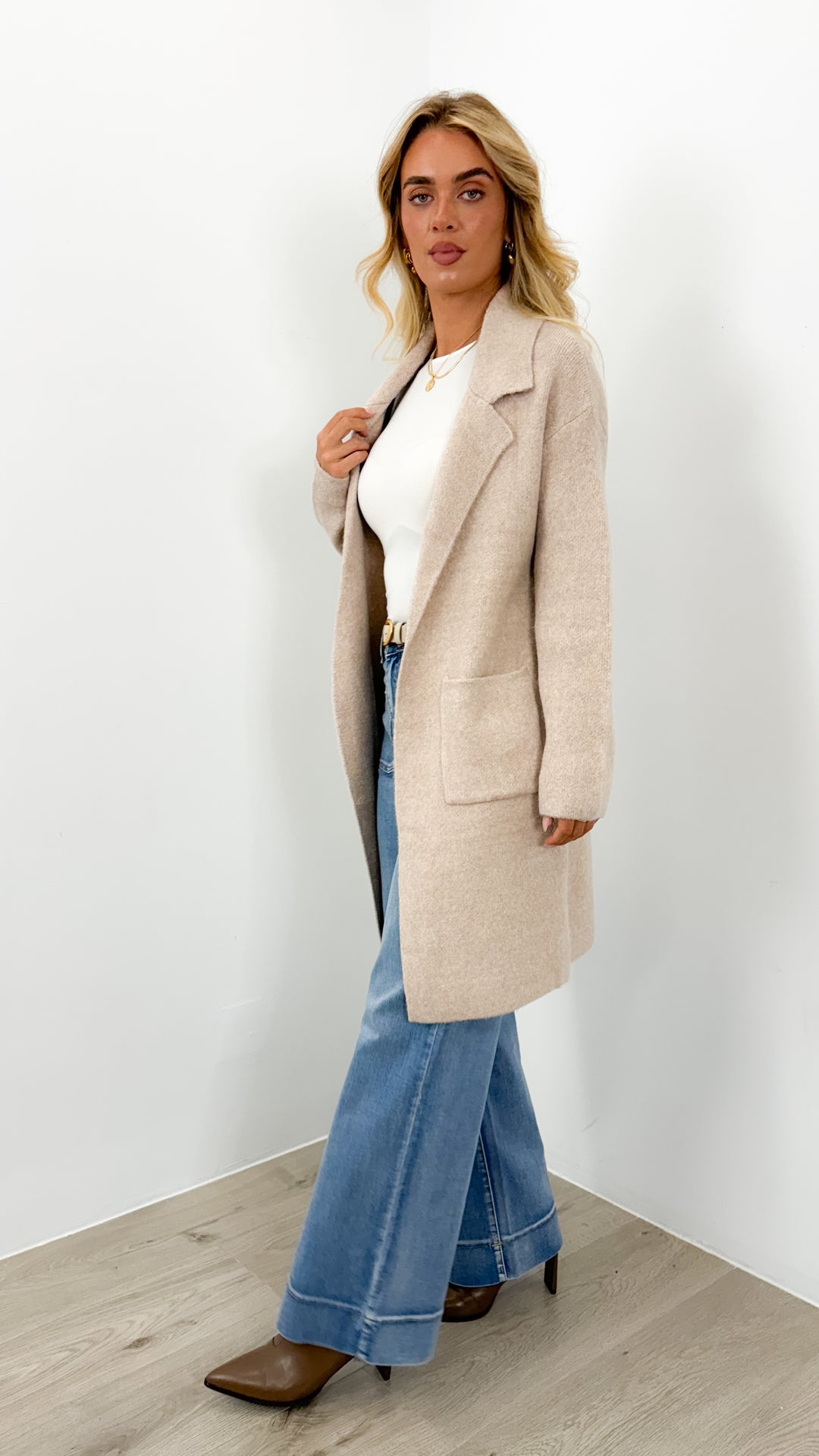 ZEETA COATIGAN -  LATTE