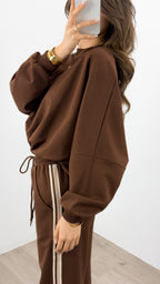 DANTE SWEAT TOP - CHOCOLATE