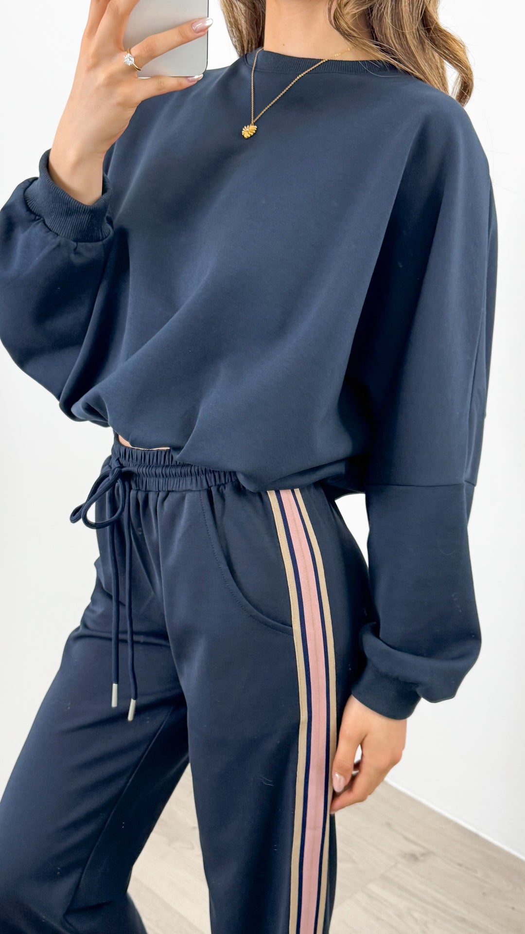 DANTE SWEAT TOP - NAVY