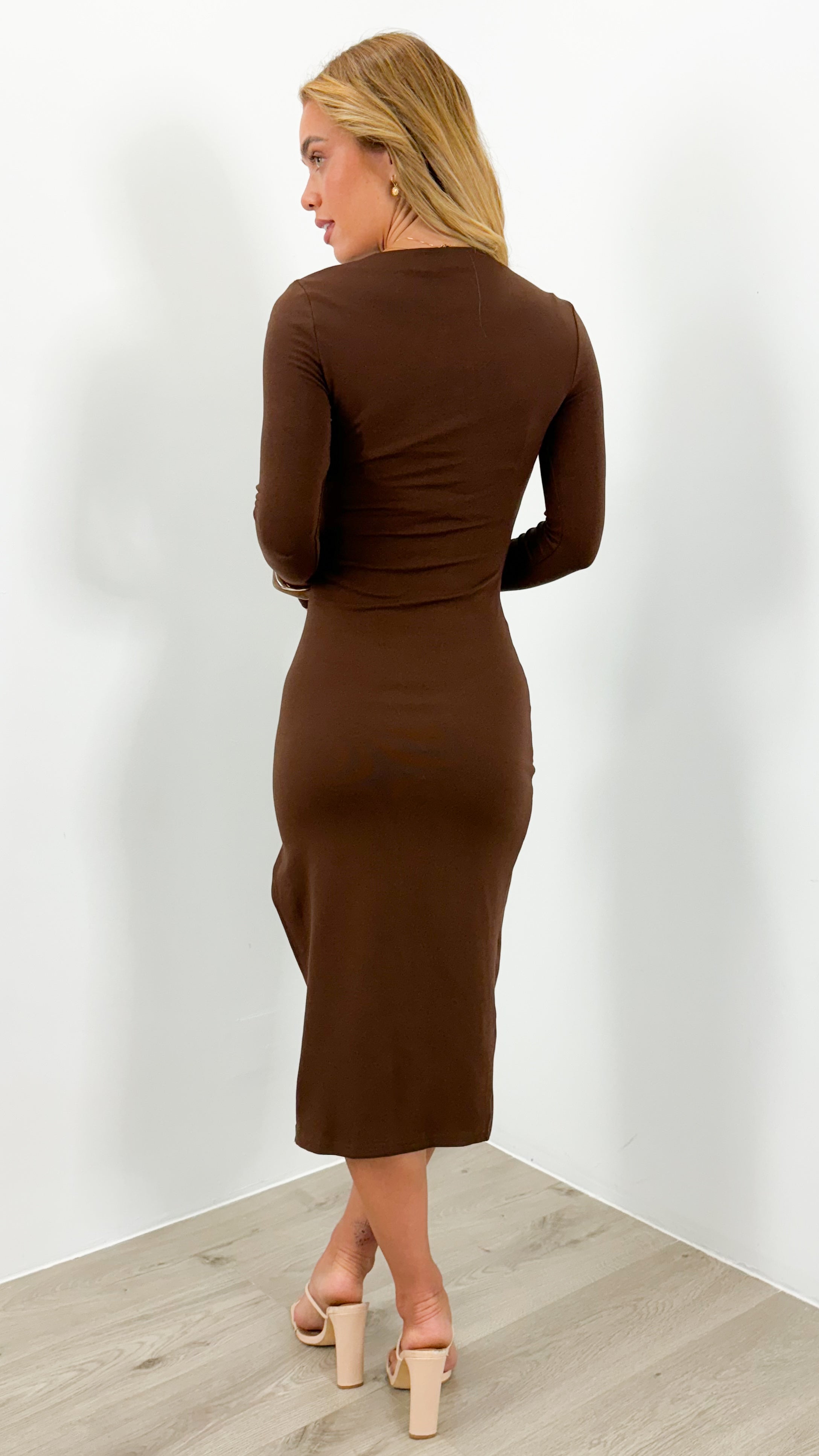 COLEMAN DRESS - CHOCOLATE
