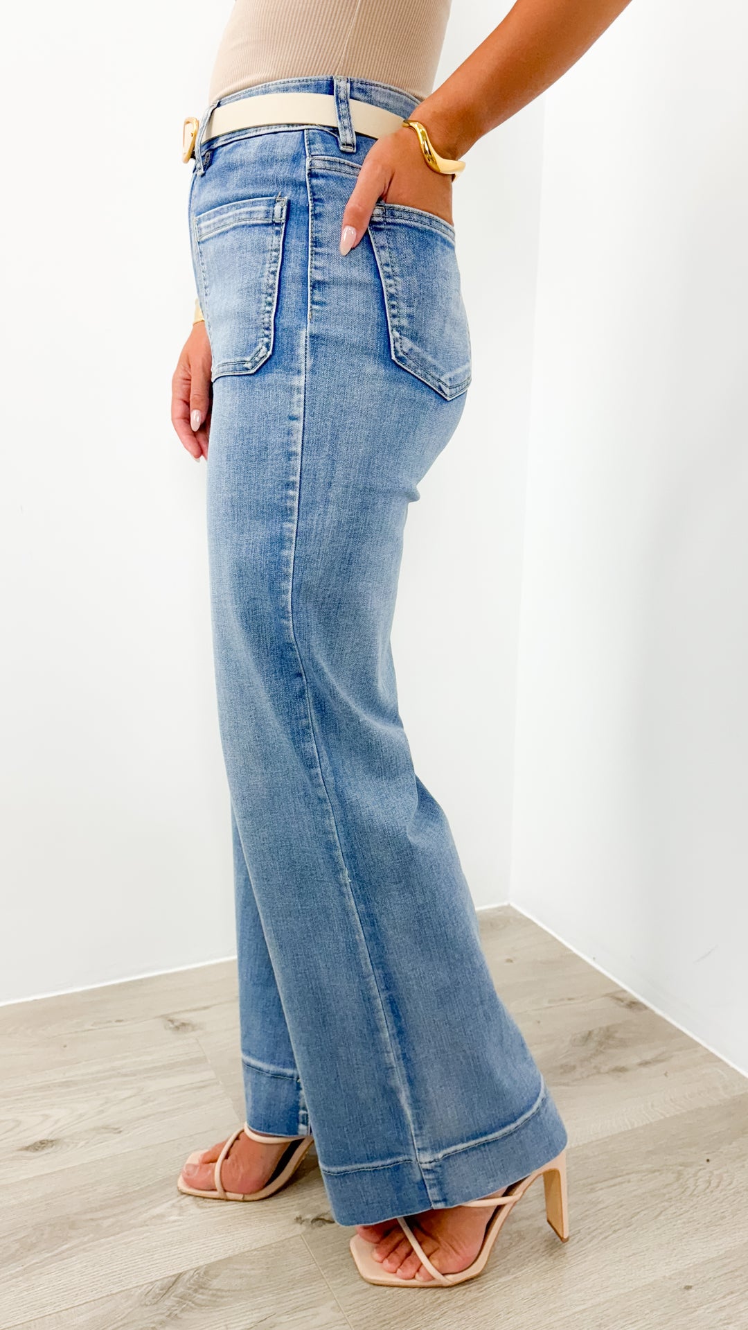 FITZROY JEAN - MEDIUM BLUE