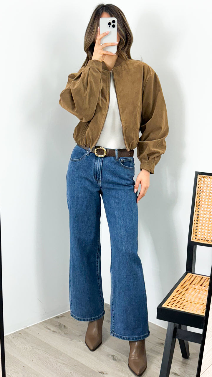 VANCE BOMBER JACKET - TAN