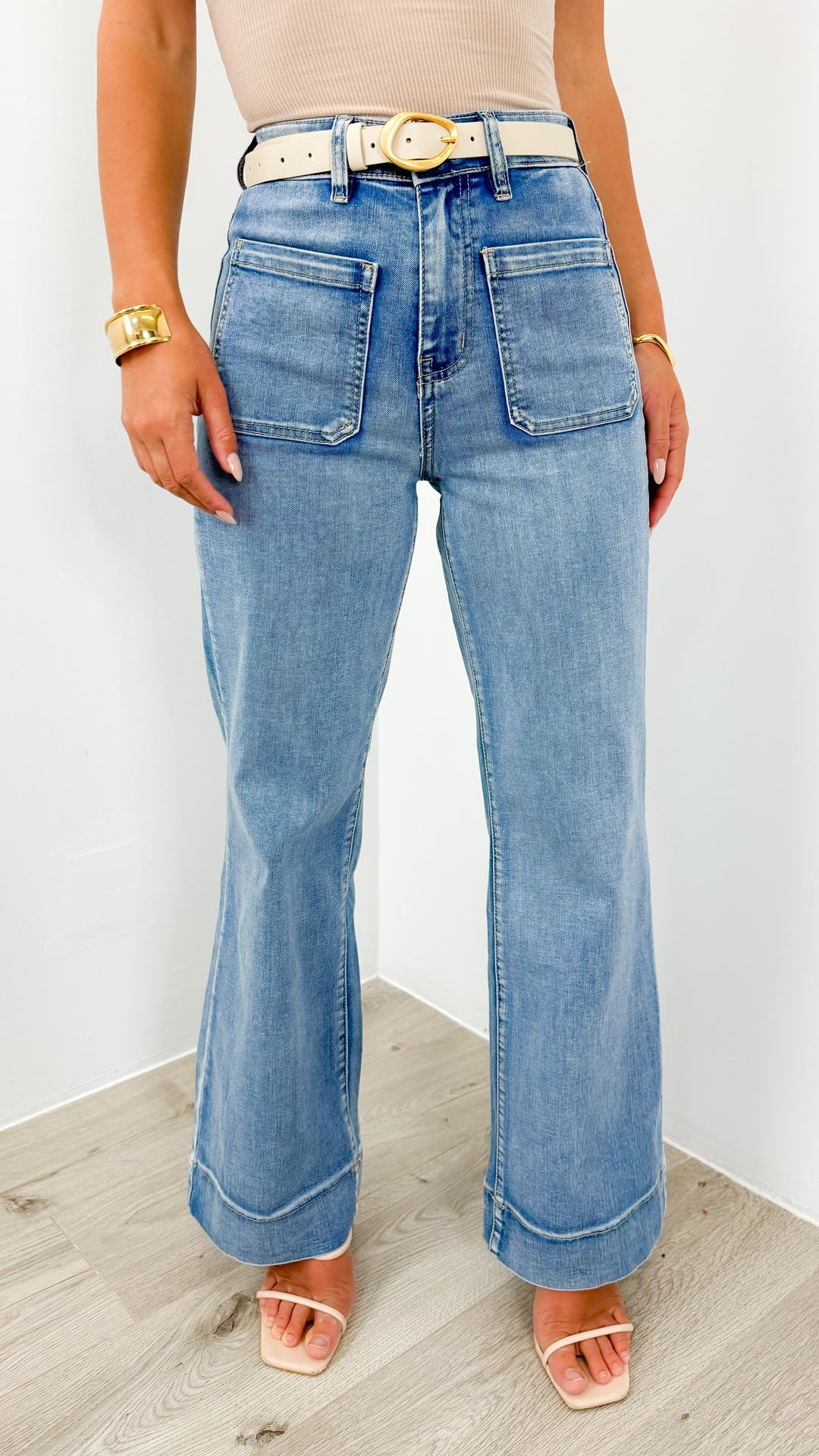 FITZROY JEAN - MEDIUM BLUE